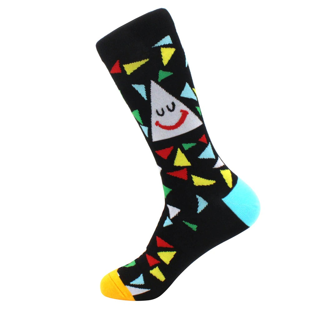 Men Funny Socks Hip Hop Personality Professional Skarpety Colorl